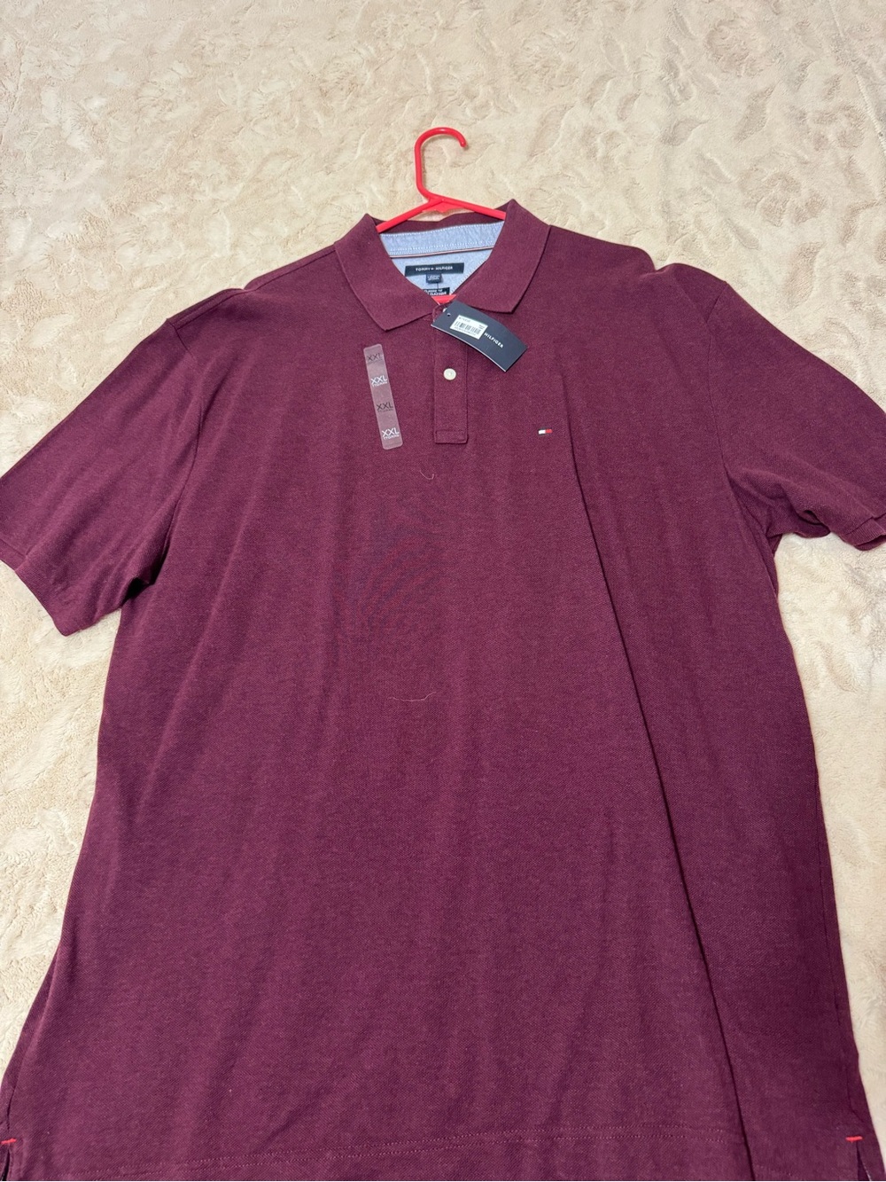 Tommy Hilfiger Men's Maroon Polo Shirt